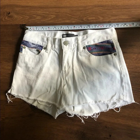 Rare Levi's White Denim Shorts w/pocket patterns for Summer - Picture 8 of 12